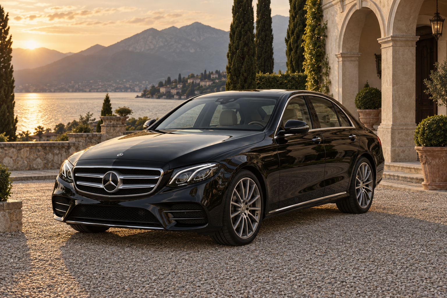 Black Mercedes-Benz E-Class